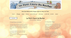 Desktop Screenshot of lepetitcoursdurocher.com