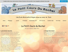 Tablet Screenshot of lepetitcoursdurocher.com